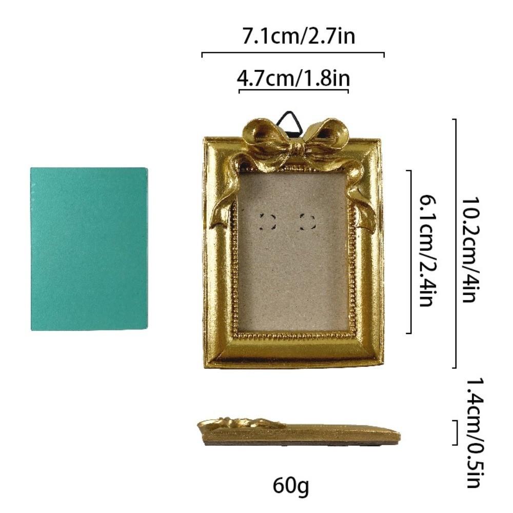 Resin Picture Frame Ornaments Mini Photo Display Holders Baroque Style Photo Frame Living Room