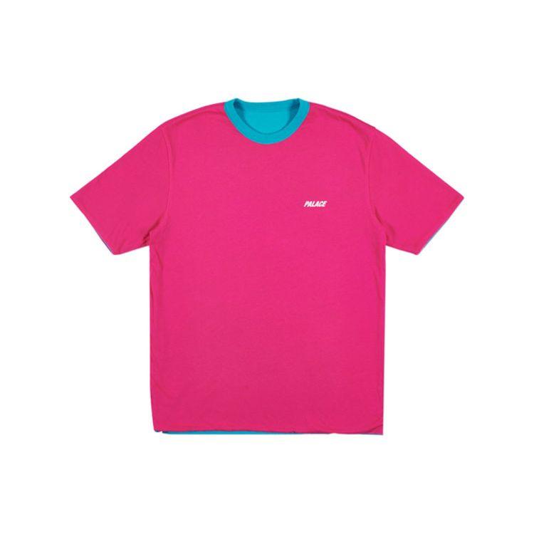 Palace Футболка Reverso, темно-бирюзовый/пурпурный топы унисекс P14ES064