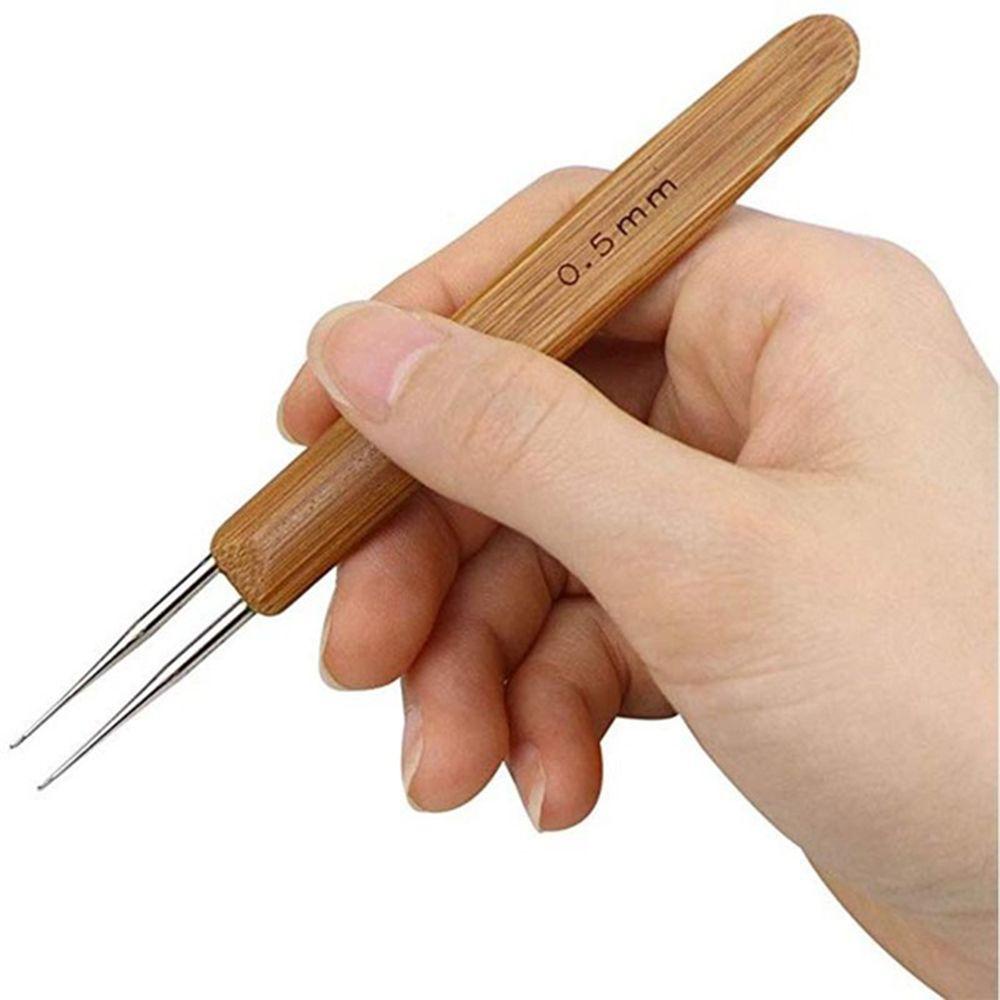 Handle One/Doube/Triple Head for Making Dreadlock Braid Maintenance Knitting Hooks Crochet Needle