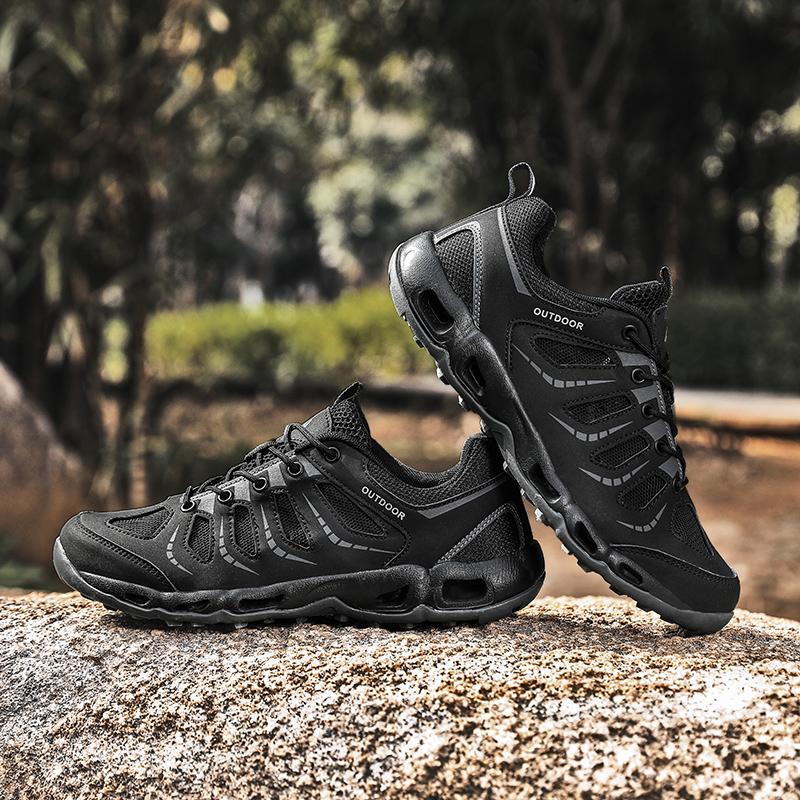 Обувь унисекс Легкие полые повседневные спортивные туфли на открытом воздухе в сетку Быстросохнущие туфли цвета морской волны