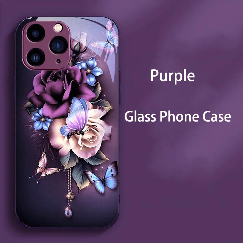 Роскошное закаленное стекло для чехла iPhone 16e iPhone16 Plus Жесткая ПК-стеклянная крышка для телефона для iPhone 14 15 11 Pro Max 12 13 Mini Бампер