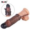 Reusable Penis Sleeve Extender Realistic Penis Condom Silicone Extension Sex Toy for Men Cock Enlarger Condom Sheath Delay