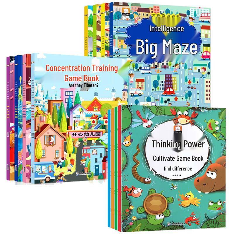 Книга-игра «Лабиринт интеллекта» для детей 3-6 лет: Повышение концентрации, мыслительных навыков и развития мозга