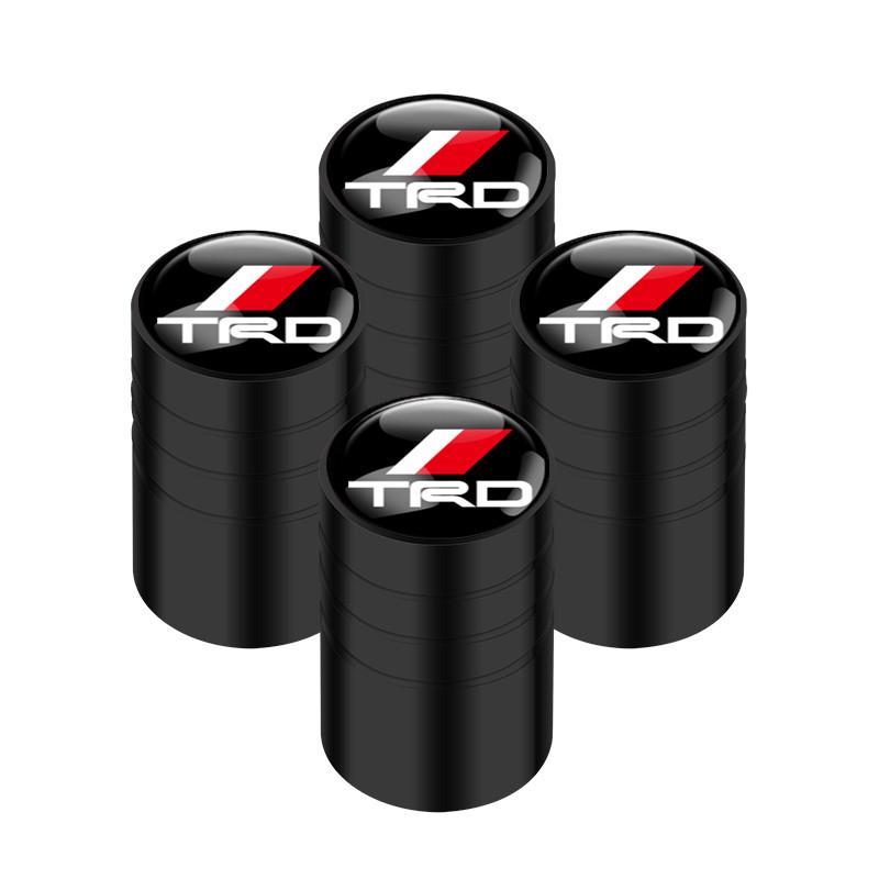 4 шт. Автомобильные значки Колпачки на ниппель колеса Для Toyota TRD GR Sport Rav4 Corolla C-HR Yaris Hilux Crown Prius Auris
