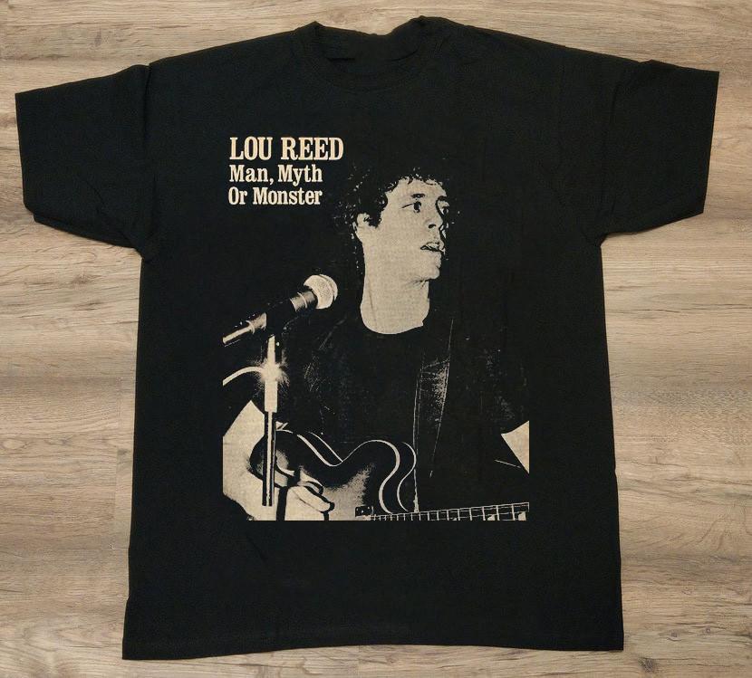 Редкая винтажная черная хлопковая рубашка Lou Reed Размеры от S до 5XL Подарок для фаната