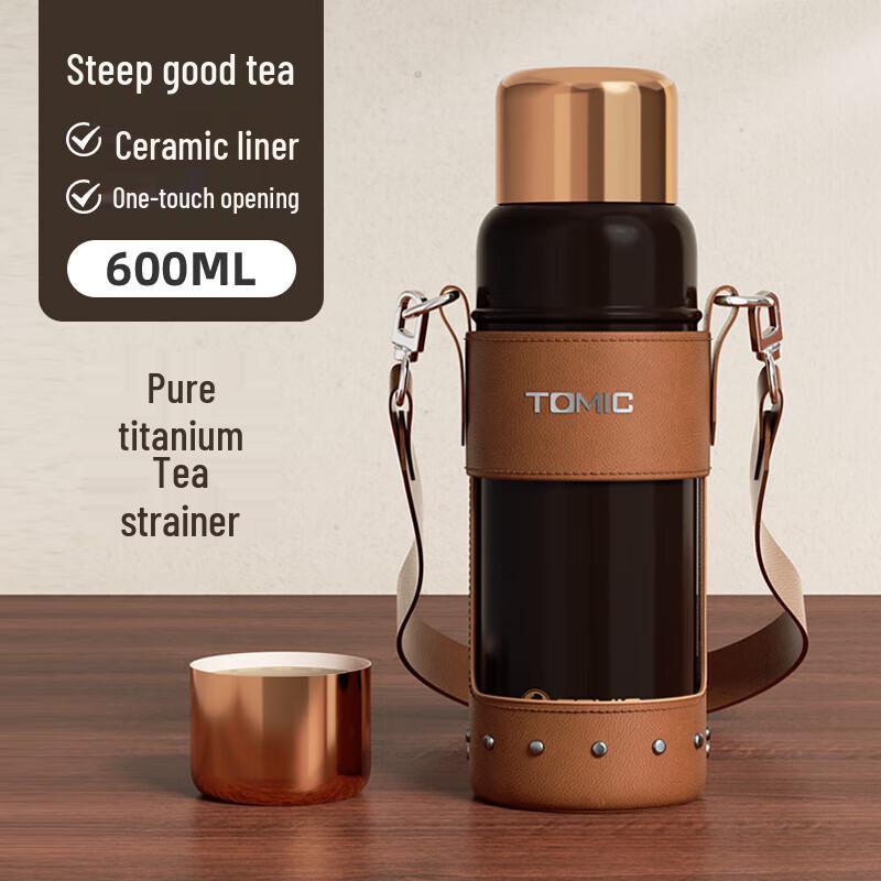 Термокружка TOMIC TW60167UCti с керамическим покрытием и инфузером из чистого титана