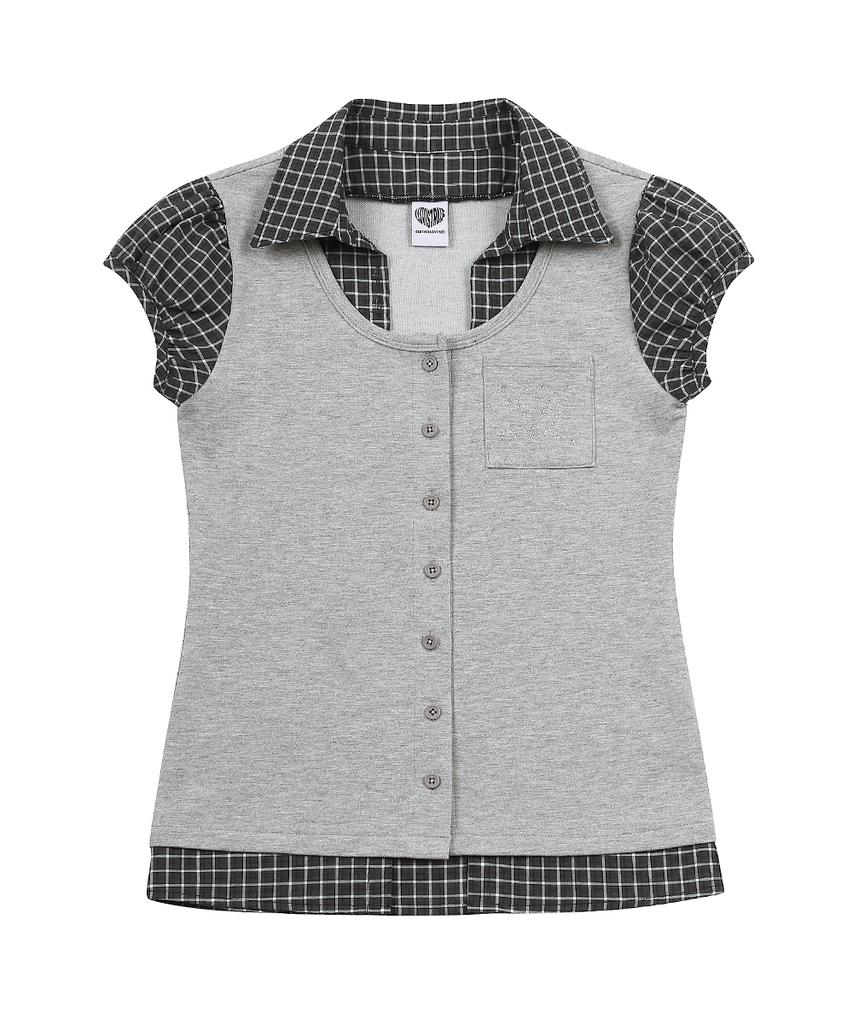 LUVISTRUE Sy Layered Blouse(Gray)