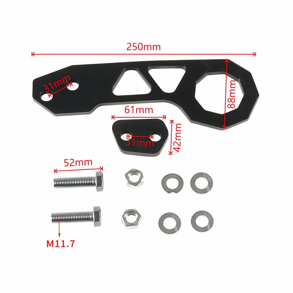 Universal Aluminum Front Rear Tow Hook JDM Style for Car SUV Truck Racing Trailer Towing Recovery Hook Bumper Mount