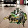 3D сломанные стены динозавров животные напольные наклейки на стену для гостиной детская игровая комната ванная комната украшения дома настенные художественные наклейки