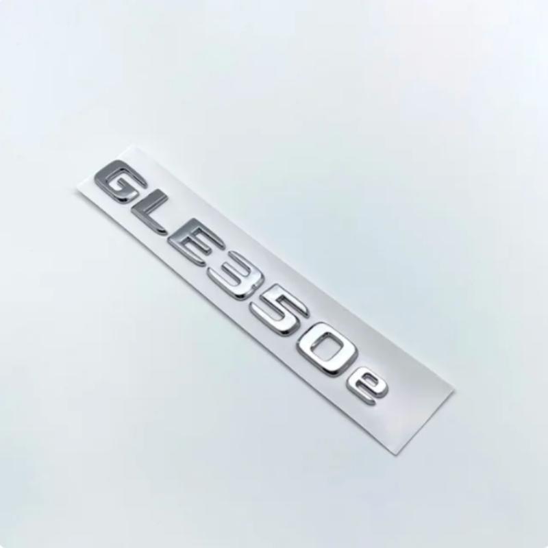 3D ABS Chrome Glossy Black Letters GLE350e GLE350de GLE500e 4Matic Emblem for Mercedes Benz W166 Car Trunk Logo Sticker BF1
