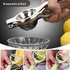 Stainless Steel Hand-Press Citrus Juicer for Lemons & Oranges