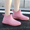 2024 Модные теплые женские галоши, резиновые сапоги, плюшевые водонепроницаемые ботинки, женские зимние резиновые сапоги с меховой подкладкой, женские резиновые сапоги