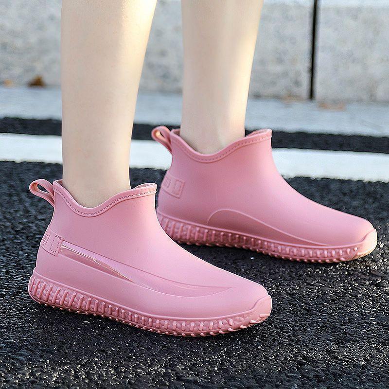 2024 Модные теплые женские галоши, резиновые сапоги, плюшевые водонепроницаемые ботинки, женские зимние резиновые сапоги с меховой подкладкой, женские резиновые сапоги
