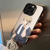 Чехол для телефона T-Tsumugi-Rintaro для iPhone 17, 16, 15, 14, 13, 12, 11 Plus Pro Max Цветной Серебристый Чехол для телефона