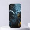 Игровой чехол для телефона M-Mortal Kombat для Samsung Galaxy A13, A21s, A22, A31, A32, A52, A53, A71, A80, A91, Мягкий черный корпус