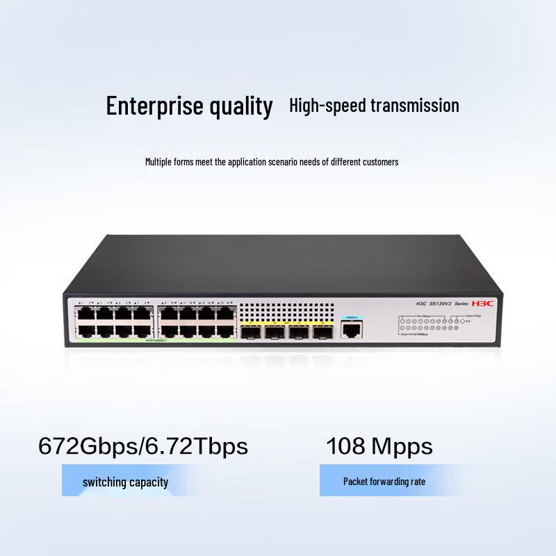 Гигабитный корпоративный сетевой коммутатор H3C S5130V2-20P-LI