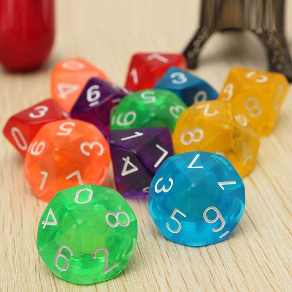 10Pcs Family Party Entertainment Playing Games Board Games Game Toys Dice Game Dice D10 Dices