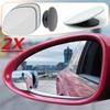 Зеркала для слепых зон с вращением на 360°, автомобильные круглые секторные зеркала заднего вида без оправы, регулируемые вспомогательные парковочные зеркала заднего вида