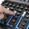 30 Вт 7-канальный Bluetooth DJ микрофонный аудиомикшер Contrl Караоке-плееры Светодиодный цифровой дисплей Потоковая передача музыки Караоке KTV Матч Вечеринка