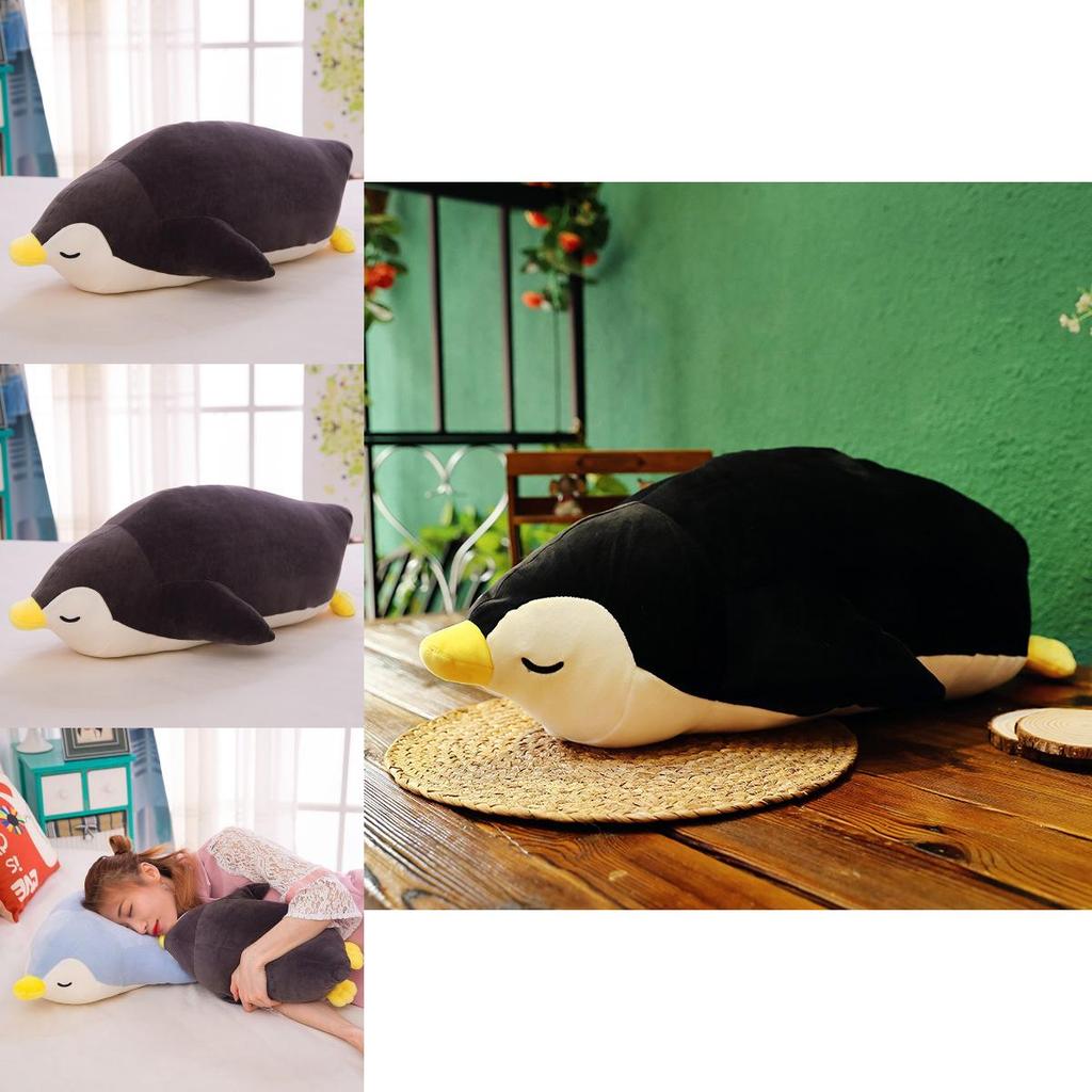 Soft And Fluffy Penguin Plush Toy Ocean Animal Stuffed Pillow For Kids