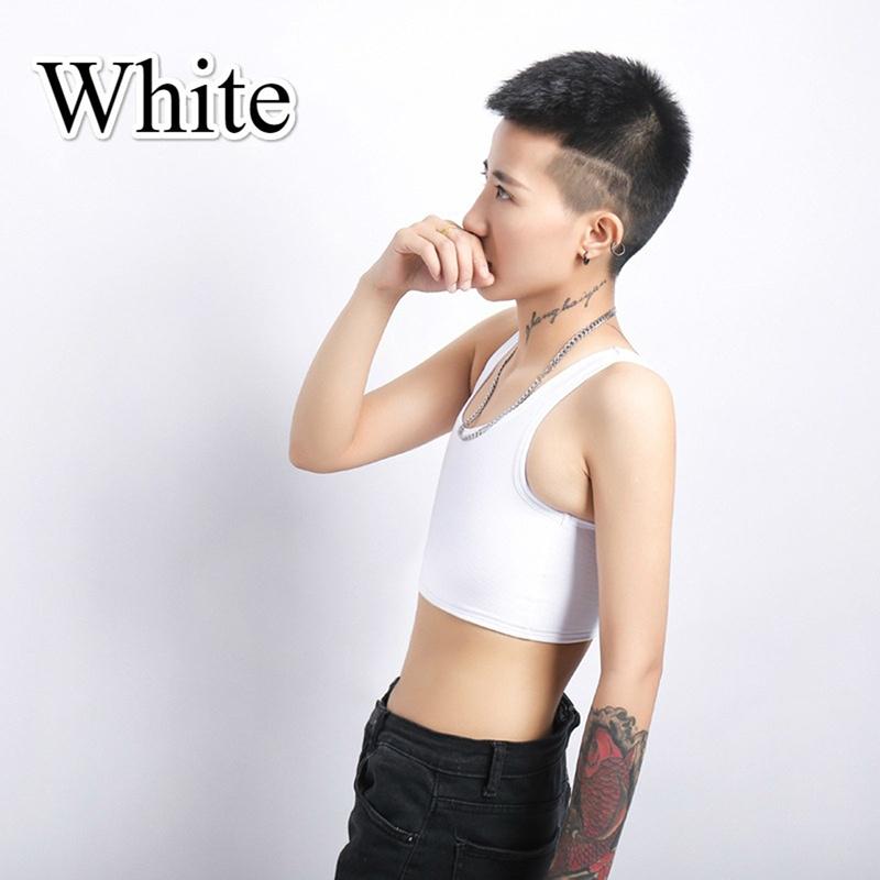 Women Invisible Wrapped Chest Lesbian Corset Tomboy Cosplay Comfortable Type Vest