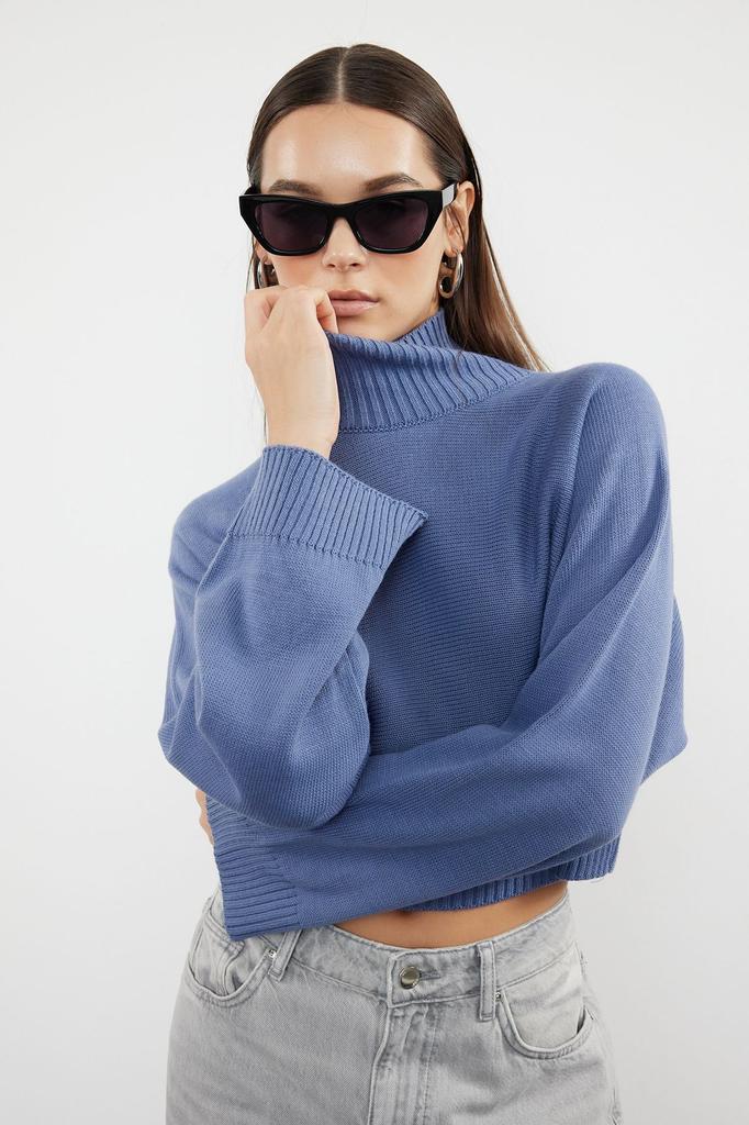 Женский свитер в элегантном стиле, супер укороченный базовый трикотажный свитер с камнями