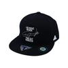 [Withmoons] Шляпа, Кепка, Прямой козырек, Двухцветная, Прямая кепка, Snapback, Плоский козырек, Английский логотип, Стиль Хип-хоп, Для улицы, Регулируемый размер TR21318 (черный