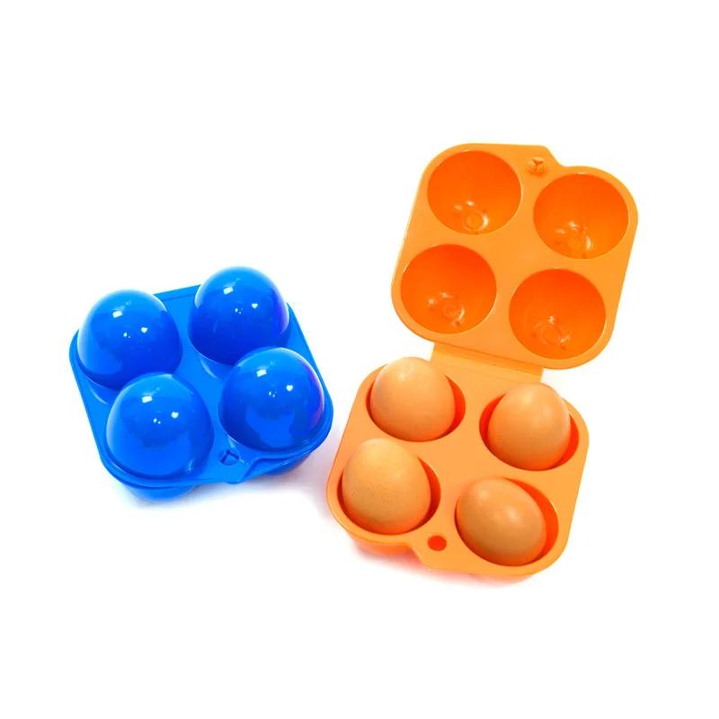Outdoor Camping Tableware Portable Camping Picnic BBQ Egg Box Container Egg Storage Boxes Travel Kitchen Utensils Camping Gear