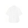 X JW Anderson Коллаборация Весна-Лето 2023 Однотонная Свободная Рубашка с Коротким Рукавом Женские рубашки 458622-00