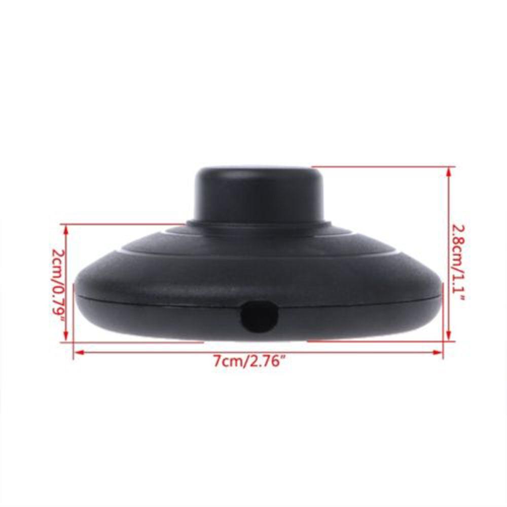 Plastic In-line Lamp Black Lighting Switch Pedal Light Switch Foot Pedal Push Switch Foot Switch
