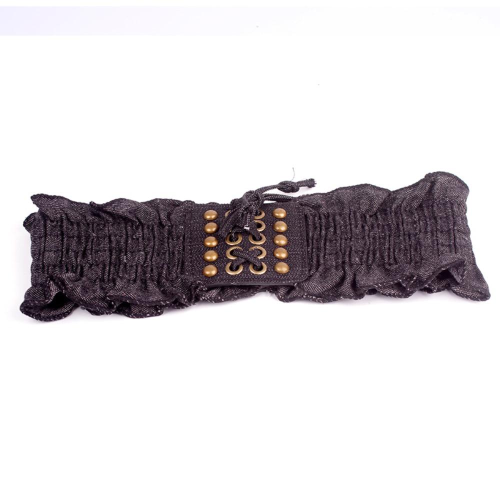 Универсальный эластичный пояс на резинке, джинсовый эластичный пояс, модные широкие пояса, женские