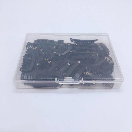 50 шт./компл. 6-зубчатый нескользящий невидимый парик для наращивания искусственных волос с фиксацией защелкивающимся зажимом