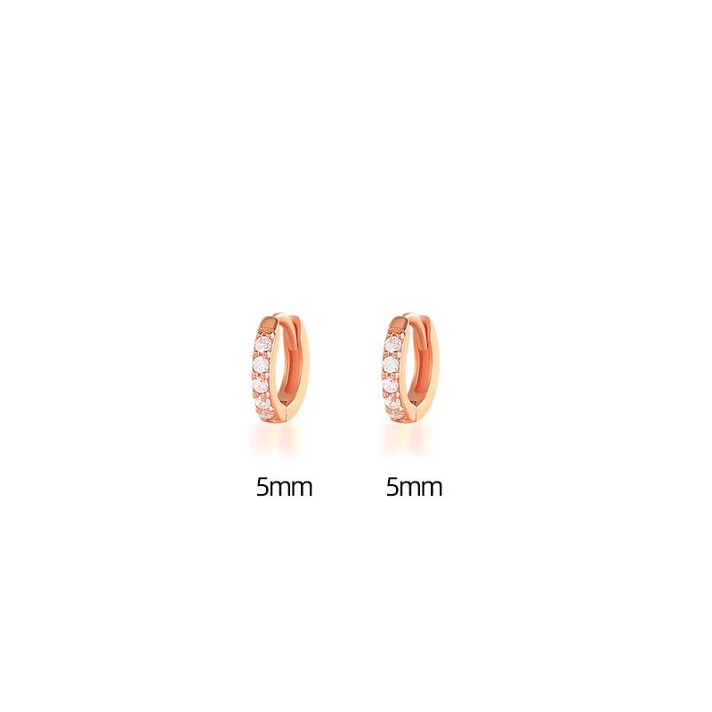 Huitan простые стильные круглые серьги-кольца с полным кубическим цирконием для женщин, минималистичные серьги в подарок, крутые серьги, эффектные ювелирные изделия