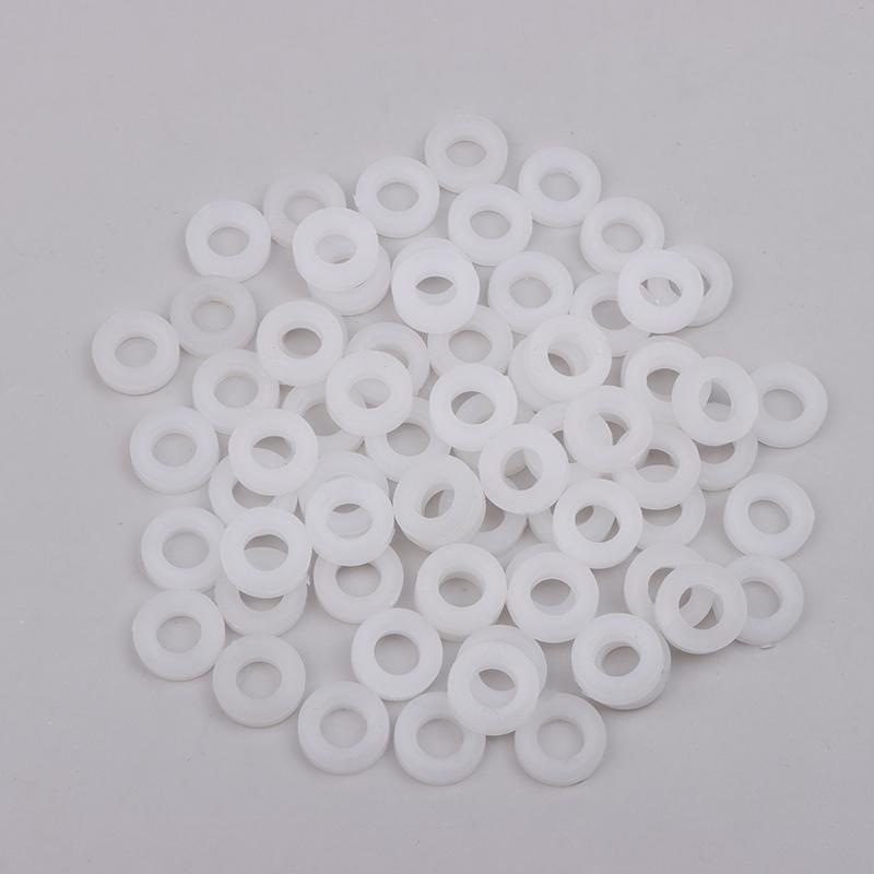 100 шт. Нейлоновая шайба для винта барабана Лаг барабана Белый Черный цвет Нейлоновая плоская шайба Толщина Тяжелый продукт