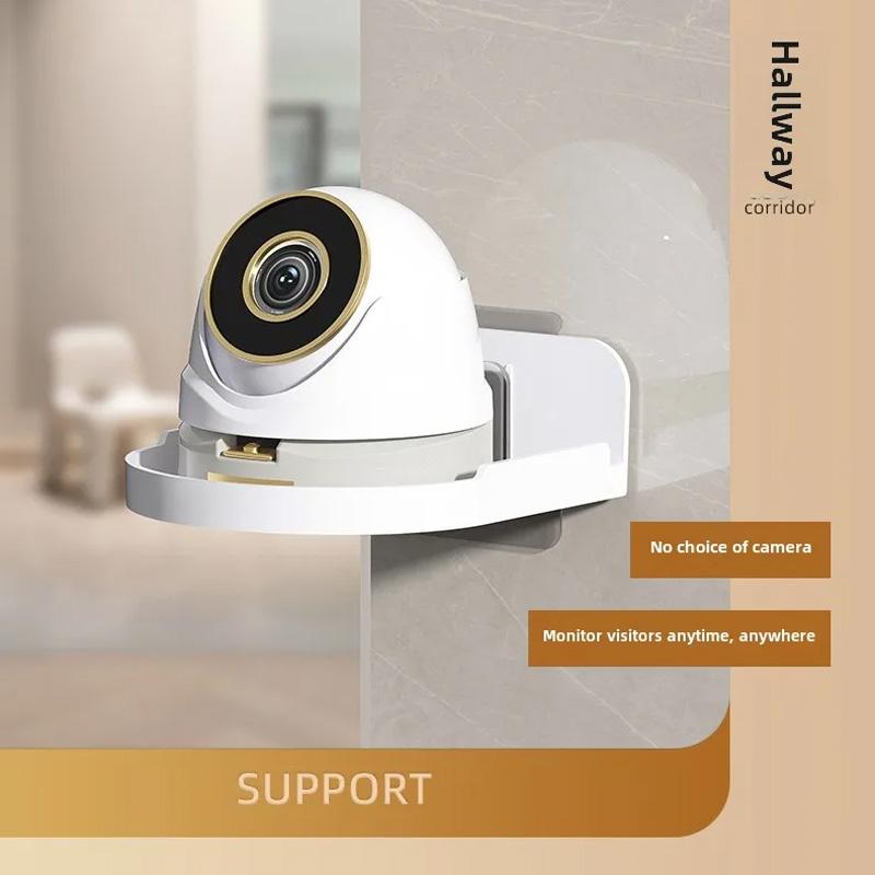 1/2/3 шт. прочный держатель для камеры видеонаблюдения без сверления, экономящий место, настенное крепление, универсальные плавающие полки, самоклеящийся монитор