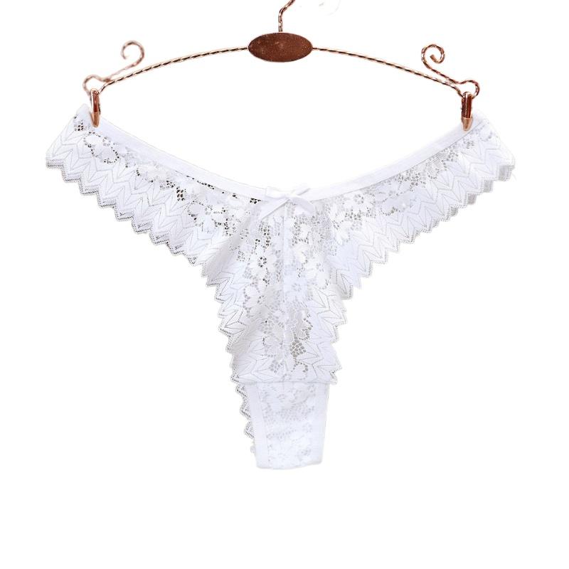European Size S-L Sexy Lace Thong Bow Cute Briefs Yoga Invisible Panties
