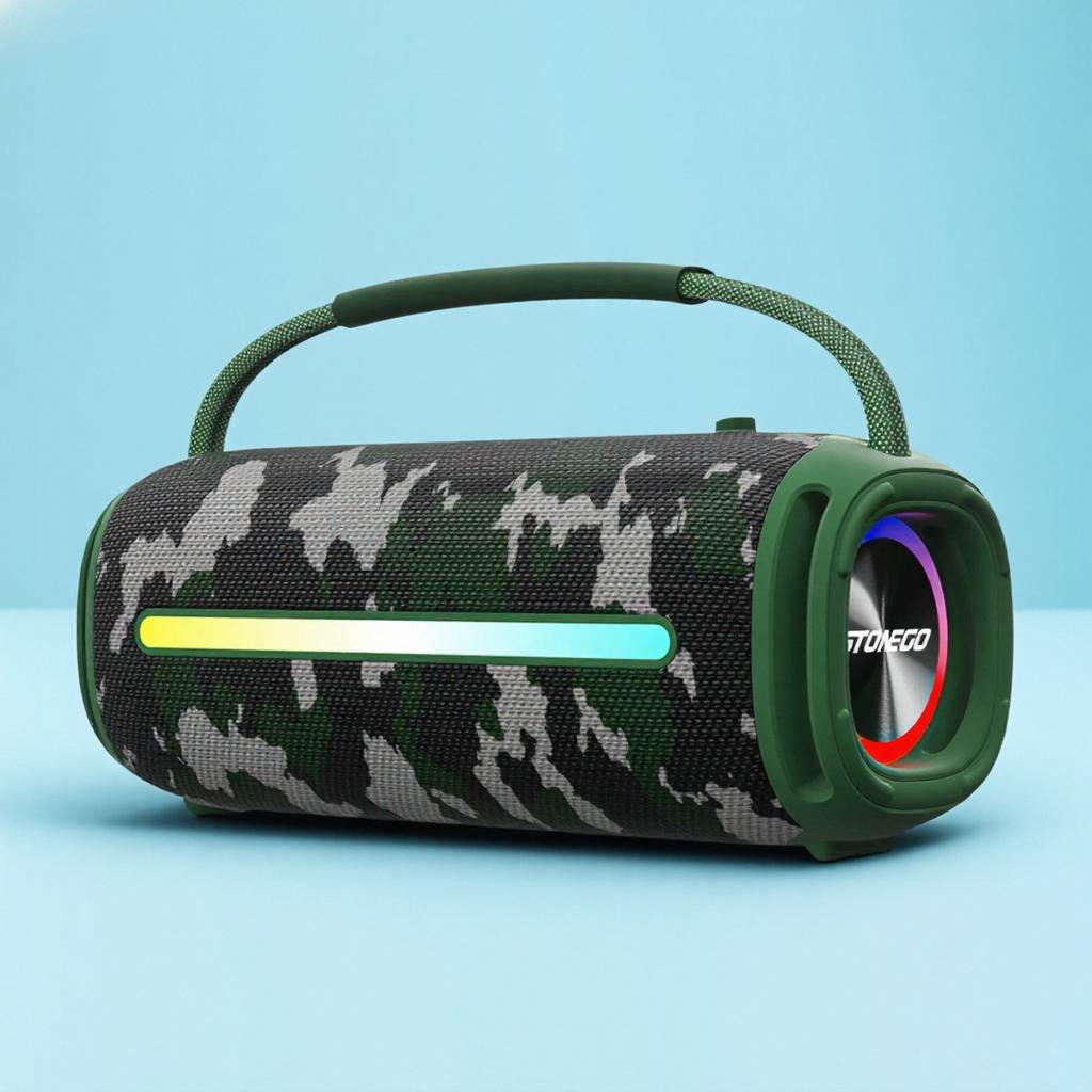 Портативная беспроводная колонка Bluetooth 5.3 RGB-фонарь IPX6 водонепроницаемая мощный сабвуфер высокое качество звука уличная колонка