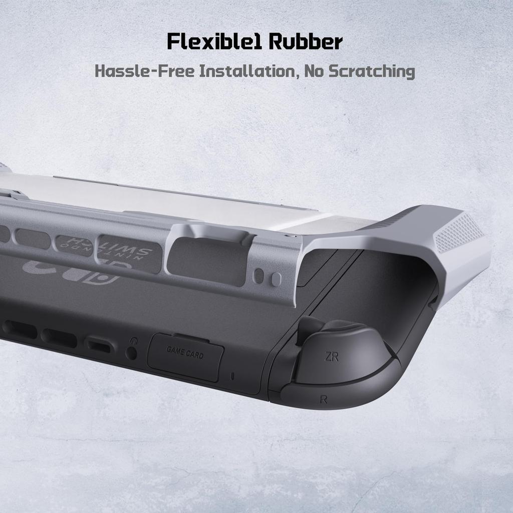 PlayVital METEOR TPU Soft Protective Case Cover for Nintendo Switch 2 Dock with Thumb and (2025), Compatible, Grips, Shockproof, Non-Slip,