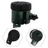 Clear Black Motorcycle Brake Clutch Master Cylinder Fluid Reservoir Oil Tank Cup Compatible with All Major Motorcycle Brands