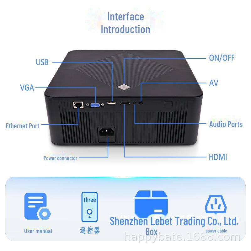 Проектор Ultra HD 4K для дома и офиса: Дневная настенная проекция для спален, гостиных и конференц-залов