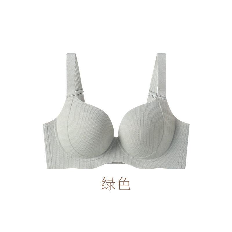 Spring and summer new models without steel rings to gather bras, large breasts to show small traceless underwear, comfortable and thin styles