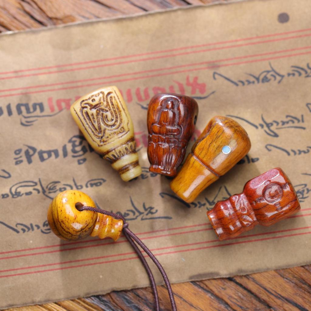 Тибетский ретро браслет из 108 бусин кости верблюда с изображением Будды