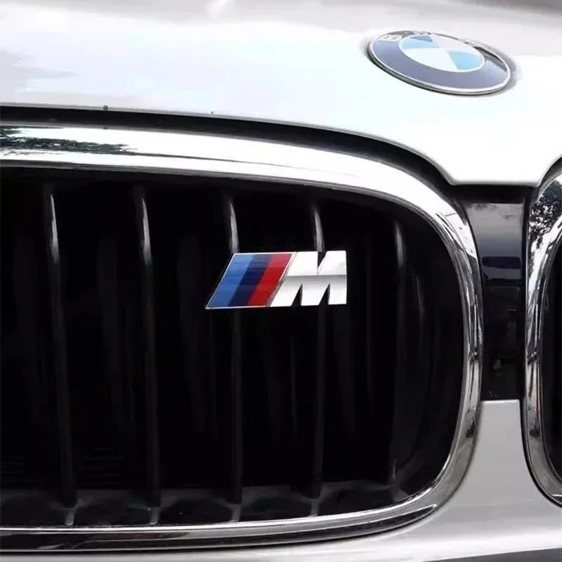 M Sport Front Grille Emblem Badge Sticker For BMW 3 5 7 Series X1 X3 X5 E46 F10 E60 E90 F30 E36 G30 G20 Car Exterior Accessories xm1