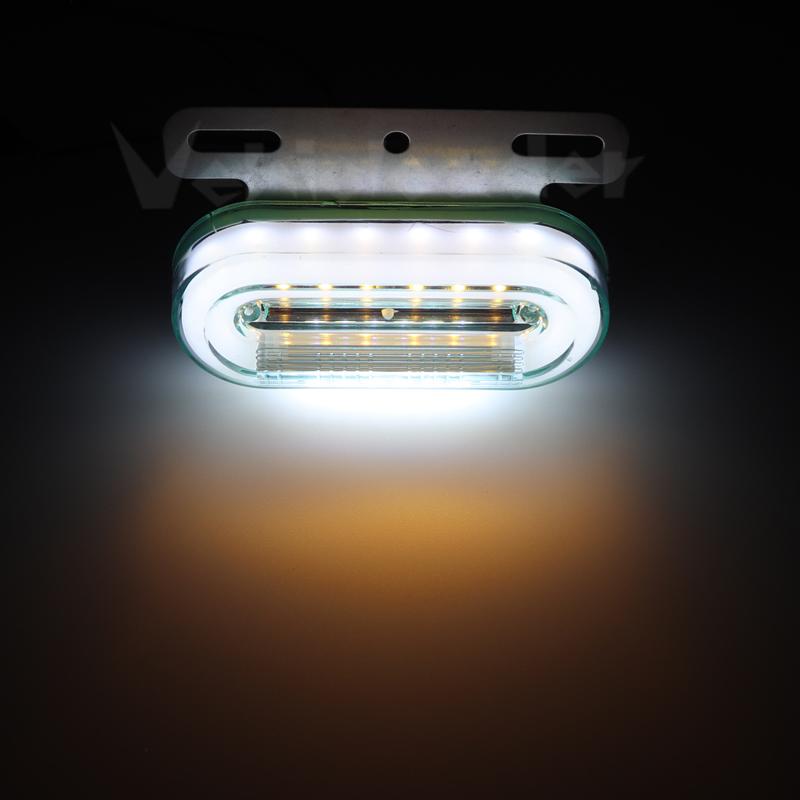 12V/24V 12 LED Car Truck Side Marker Lights Car External Lights Signal Indicator Lamp Warning Tail Light 3 Modes Trailer Lorry