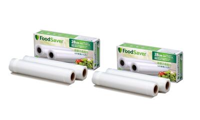 Вакуумная упаковка FoodSaver, рулон 28 см, набор из 4 шт. PRBT2 [Официальный]