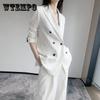 Women Autumn Winter Fashion Business Pant Suits Uniform Formal Jacket And Long Pant Blazer Set OL 2 Two Pieces Suits