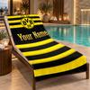 Custom Name Borussia Dortmund Beach Towel Personalized Text Soft Towel Swimming Travel Bath Gift