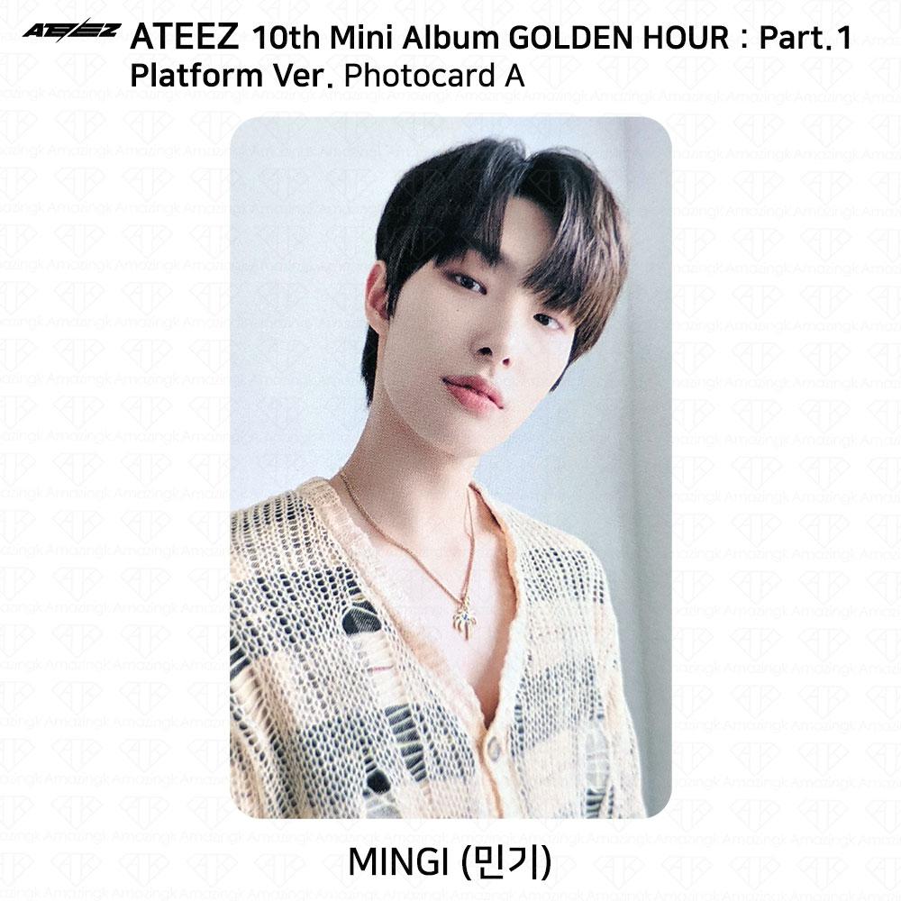 ATEEZ 10-й мини-альбом Golden Hour Part.1 Платформа Версия Мини-открытка для фотокарты KPOP