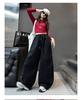 2025 Новые весенне-осенние корейские широкие повседневные спортивные брюки для девочек-подростков