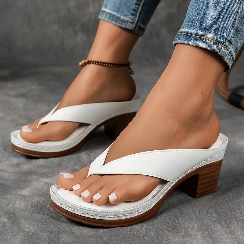 Большие женские босоножки на танкетке с открытым носком, шлепанцы для женщин